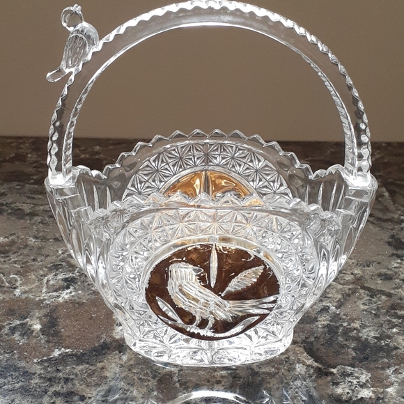 Vintage Hofbauer Byrdes Crystal Collection Basket - Picture 4 of 5